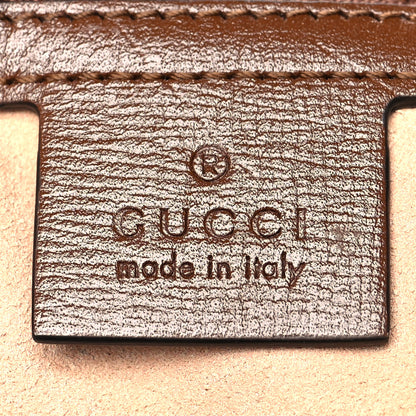 Gucci GG Supreme Monogram Azalea Calfskin Web Medium Jackie 1961 Hobo Beige Ebony Brown Sugar 6 of 13