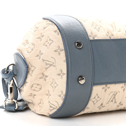 Louis Vuitton Monogram Denim Pochette Round Blue 8 of 10