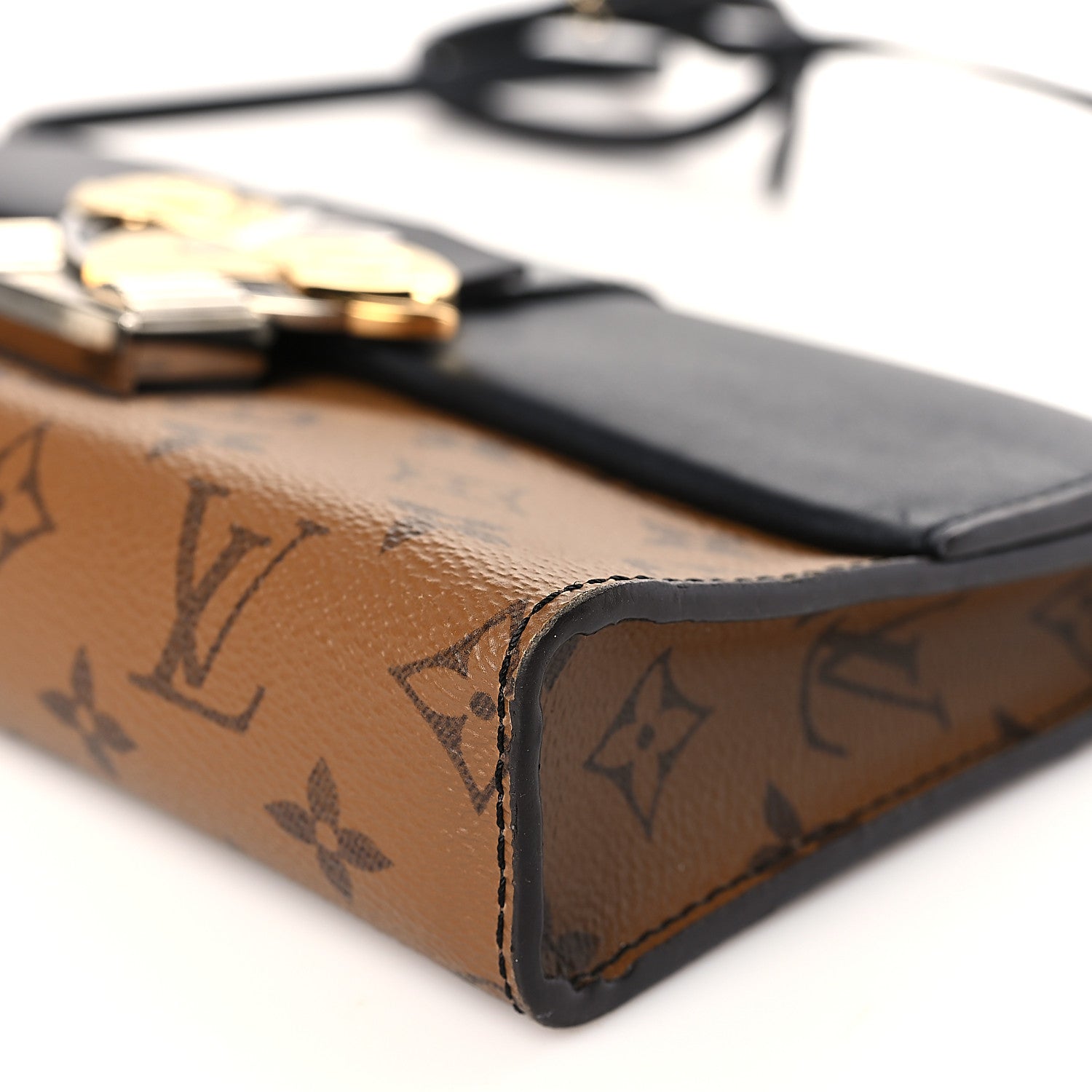 Louis Vuitton Calfskin Reverse Monogram Column Clutch 8 of 8