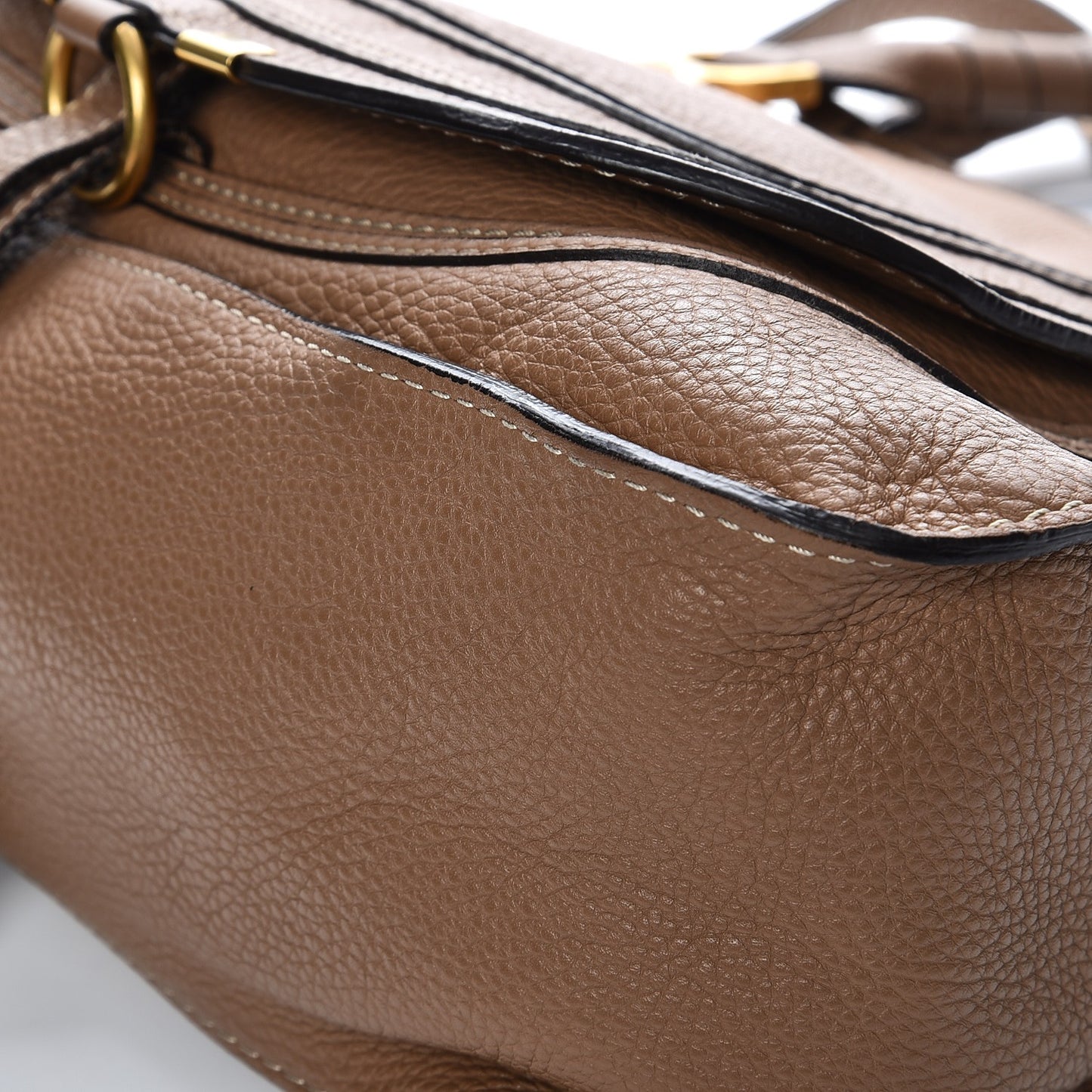 Calfskin Small Marcie Satchel Nut