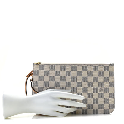 Louis Vuitton Damier Azur Braided Neverfull MM GM Pochette 2 of 8