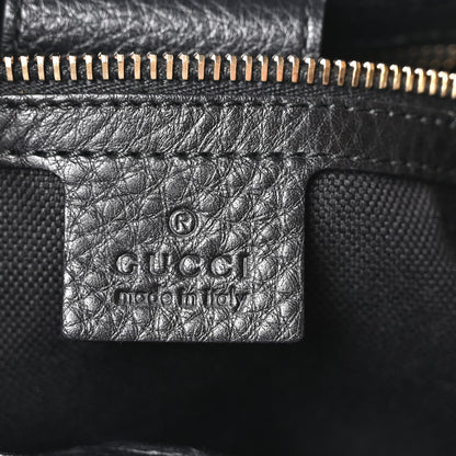 Gucci Calfskin Small Bamboo Shopper Tote Black 6 of 10
