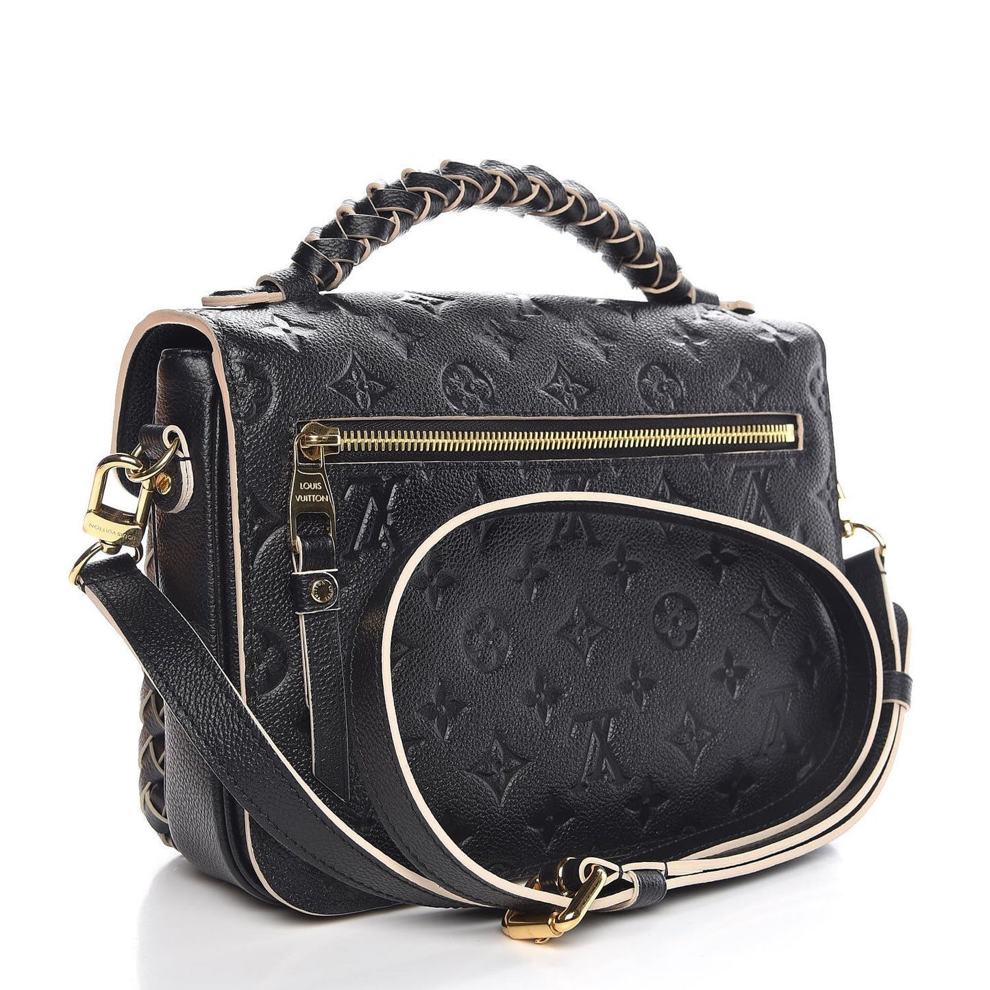 Empreinte Braided Pochette Metis Black