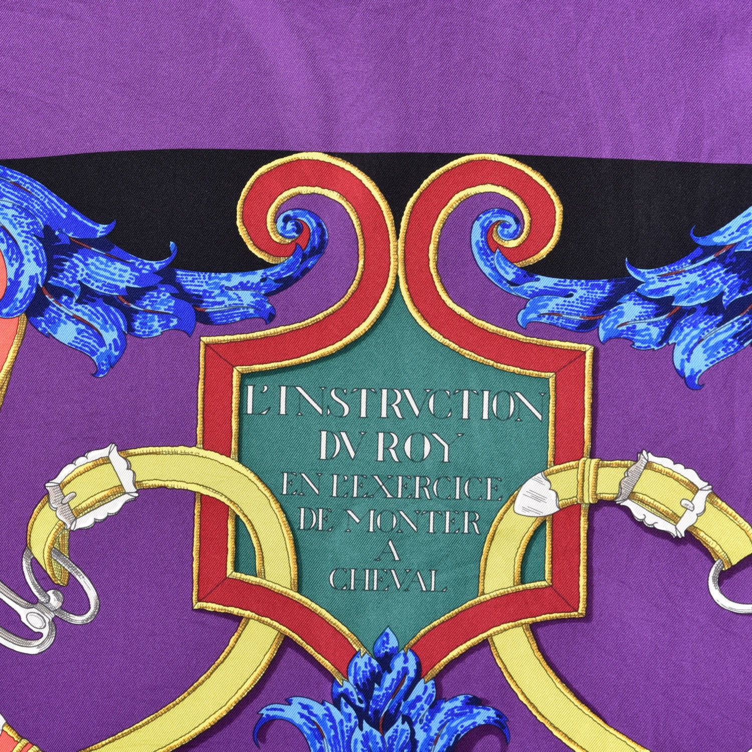 Hermes Silk L'Instruction Du Roy Scarf 90 3 of 5