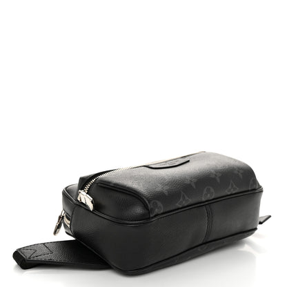 Louis Vuitton Taiga Monogram Eclipse Outdoor Bum Bag Black 4 of 9