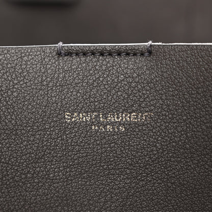 Saint Laurent Calfskin Large Shopping Tote Asphalt 9 of 17