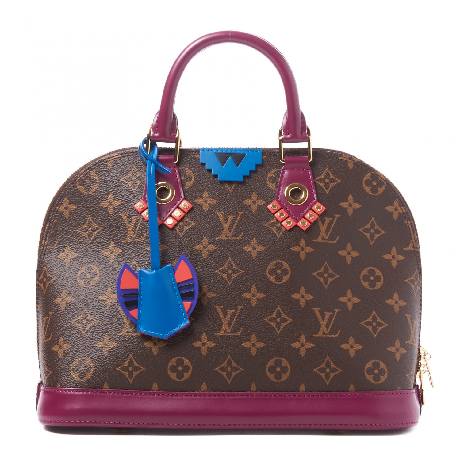 Louis Vuitton Monogram Totem Alma PM Magenta 1 of 9
