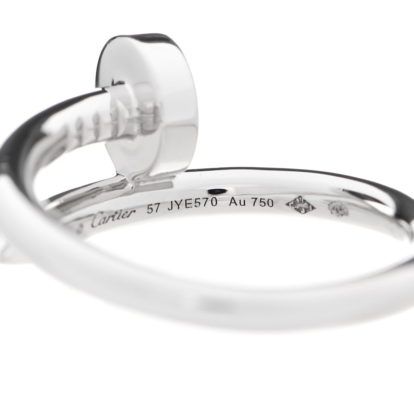 18K White Gold Juste Un Clou Ring 57 8