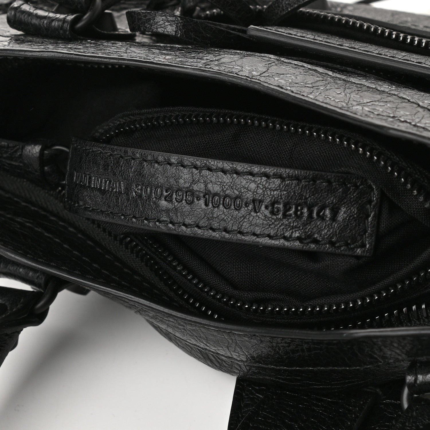 Balenciaga Agneau Arena Classic Black Hardware Mini City Black 7 of 10