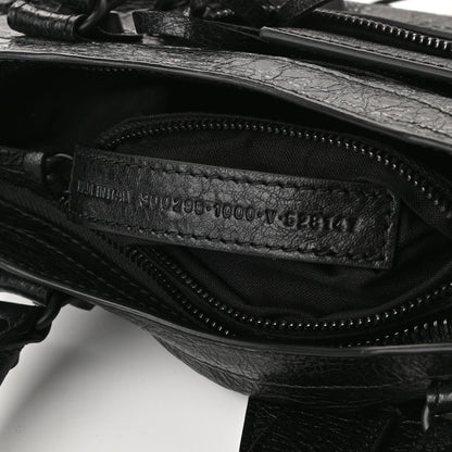 Balenciaga Agneau Arena Classic Black Hardware Mini City Black 7 of 10
