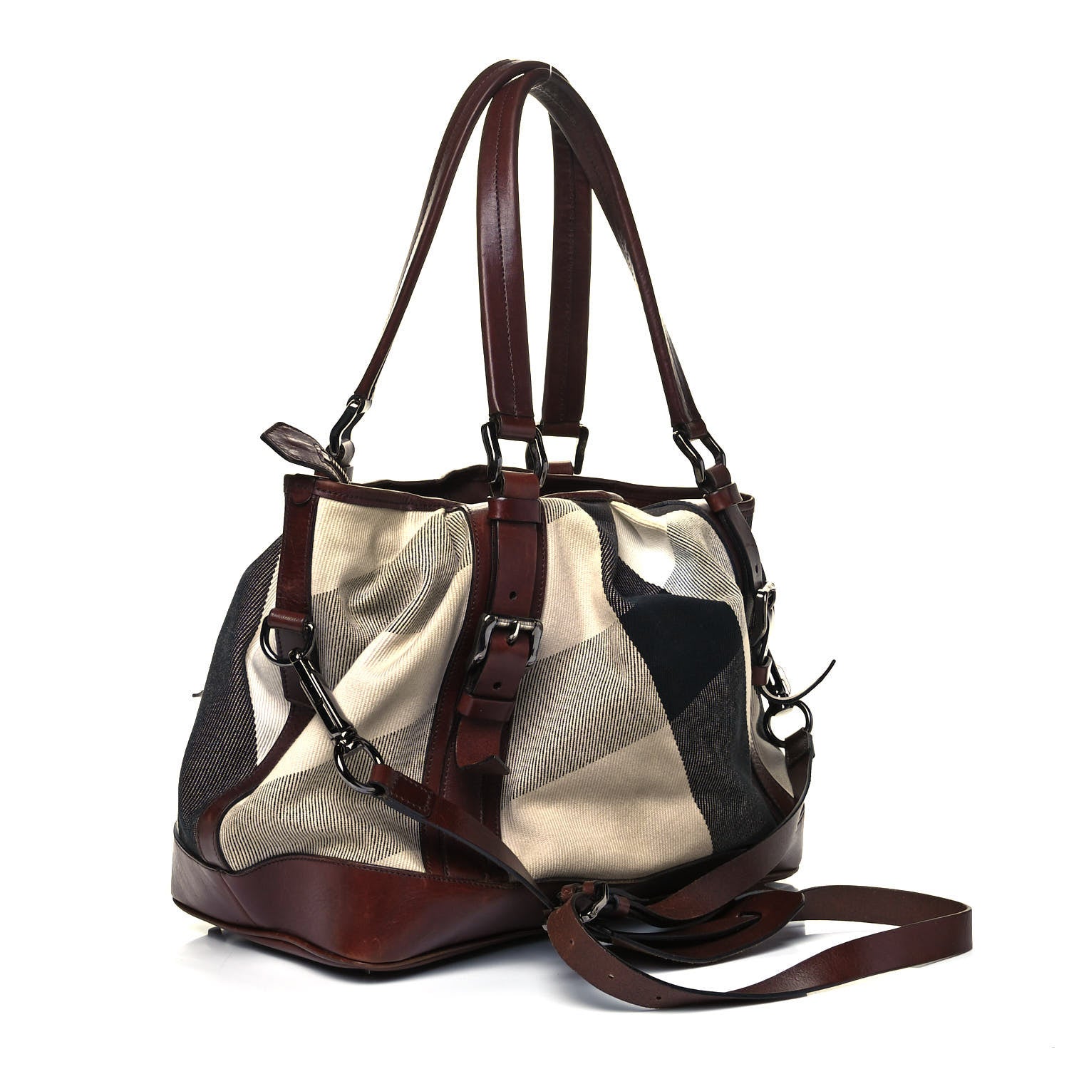 Burberry Canvas Mega Check Lowry Brown 3 of 9