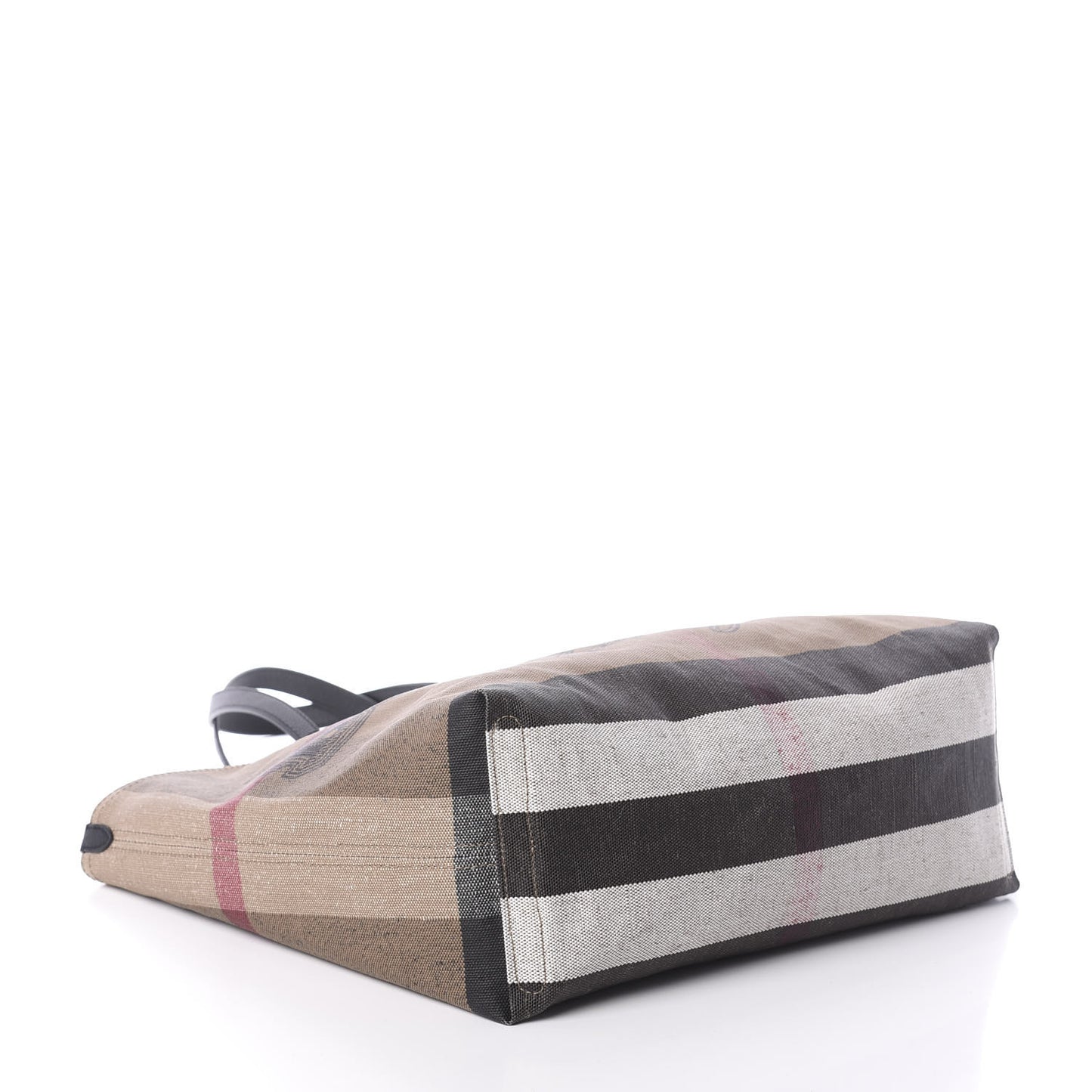 Coated Canvas Mega Check Medium Doodle Tote Black