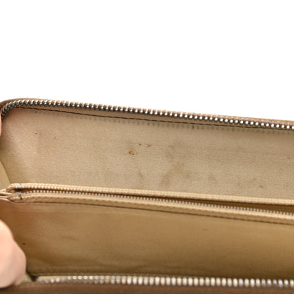 Chanel Metallic Calfskin Large Timeless Zip Around Wallet Brown 15 of 16