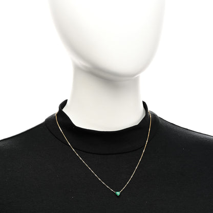 Anita Ko 18K Yellow Gold Emerald Heart Necklace 2 of 5
