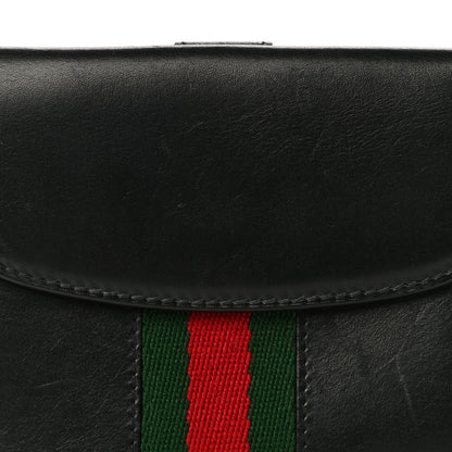 Gucci Calfskin Web Compact Wallet Black 10 of 16