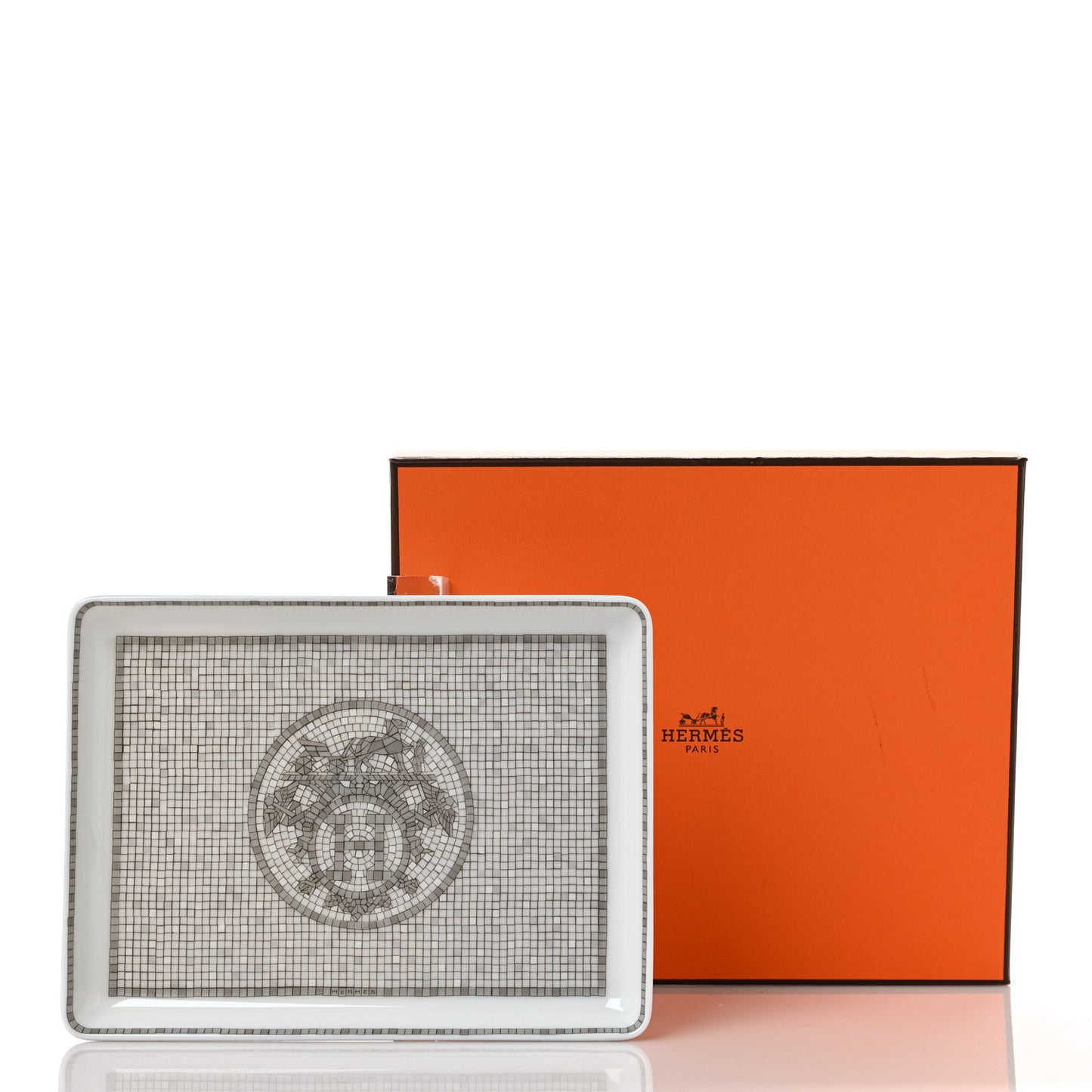 Porcelain Mosaique Au 24 Sushi Plate Platine