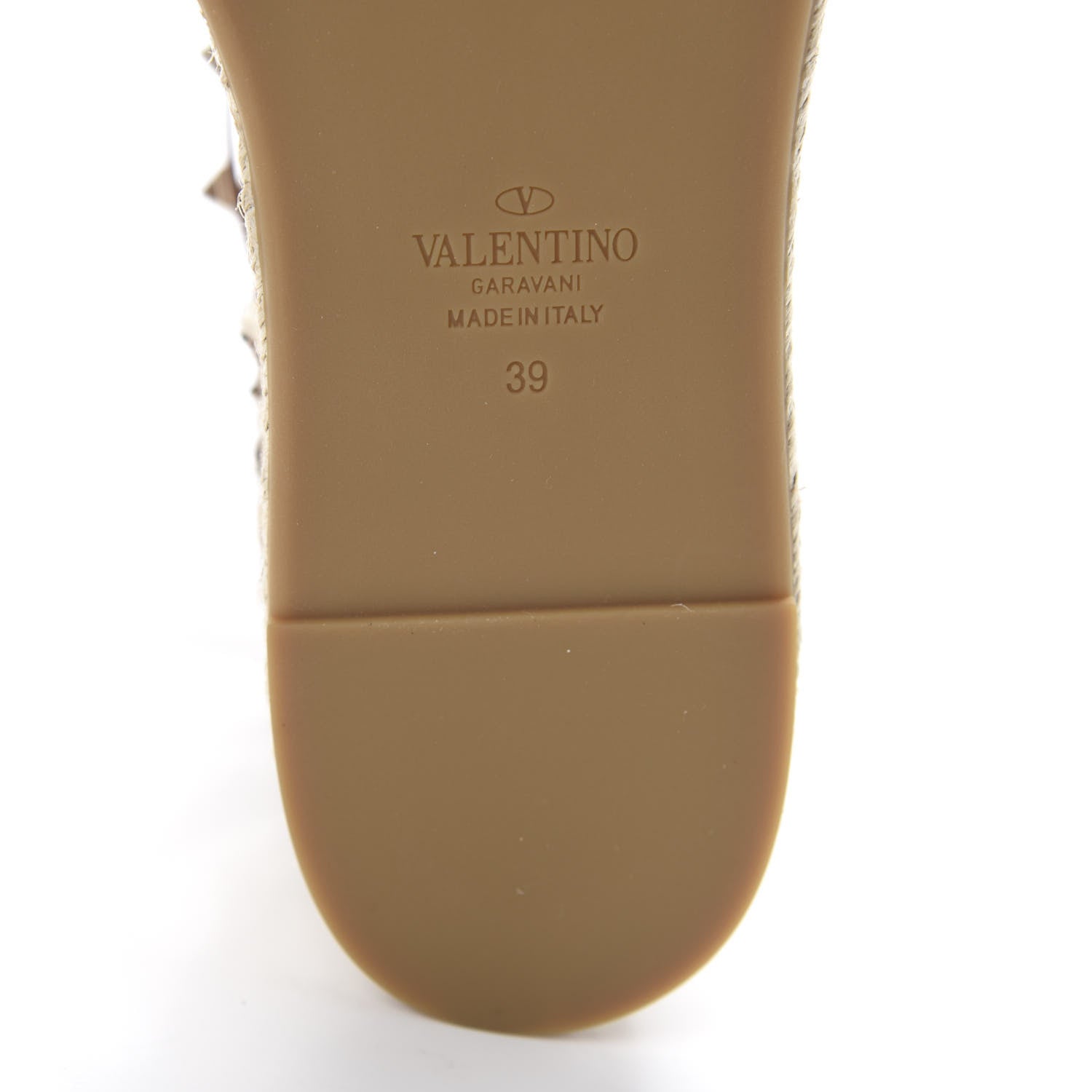 Valentino Garavani Canvas Leopard Print Rockstud Ankle Wrap Espadrille Flatform Sandals 39 Brown 9 of 10