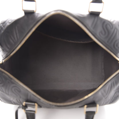 Louis Vuitton Calfskin Embossed Speedy Cube 30 Black 5 of 16