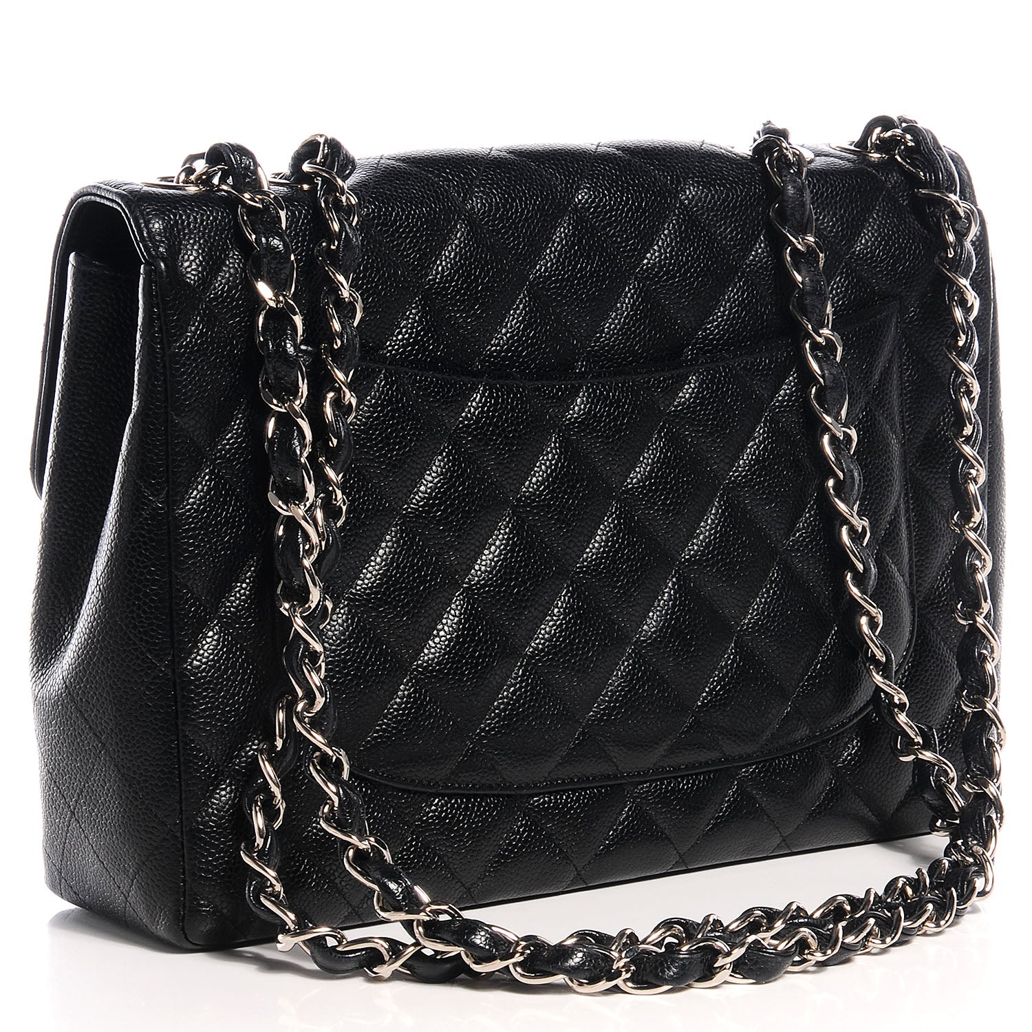 Chanel Caviar Jumbo Single Flap Black 3 of 9