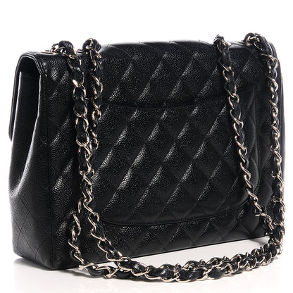 Chanel Caviar Jumbo Single Flap Black 3 of 9