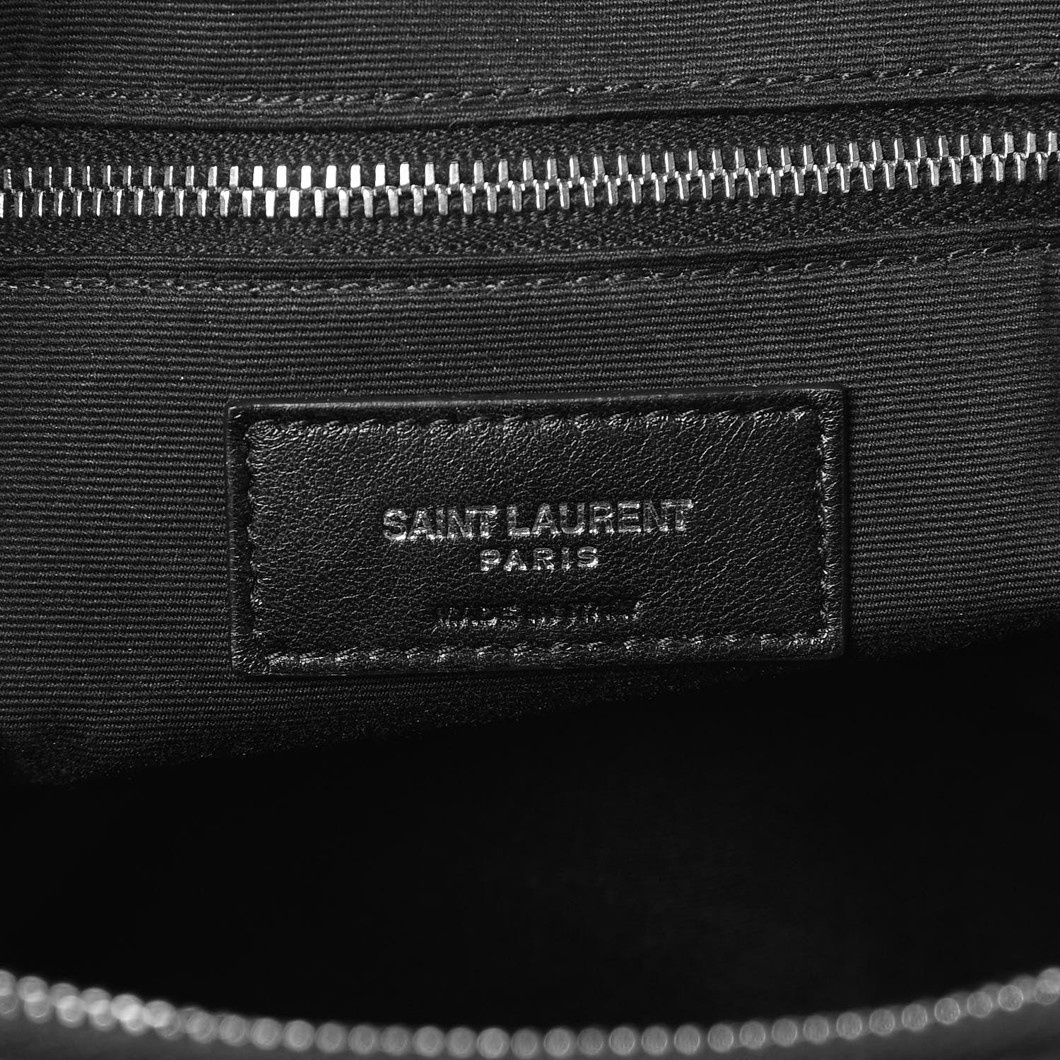 Saint Laurent Calfskin Y Quilted Monogram Large Loulou Shopper Black 7 of 8
