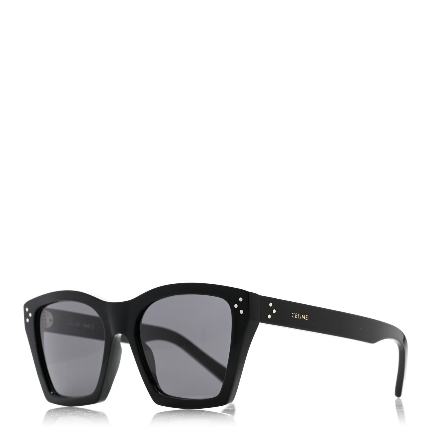 Acetate Polarized Square Sunglasses CL40090I Black