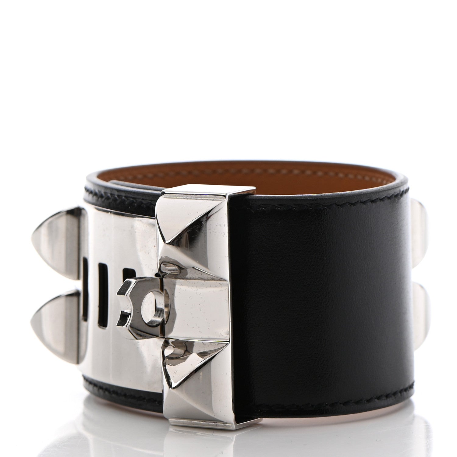 Hermes Chamonix Collier de Chien CDC Bracelet T2 Black 3 of 6