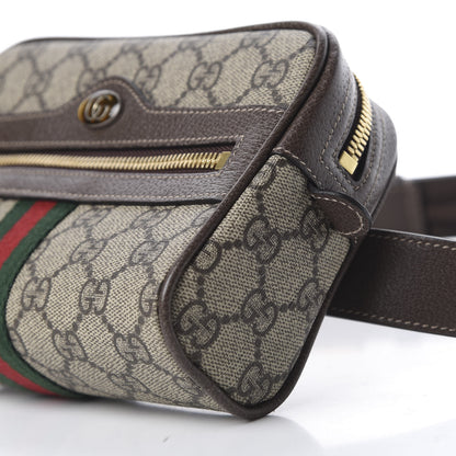 Gucci GG Supreme Monogram Web Small Ophidia Belt Bag 85 34 Dark Brown 7 of 11