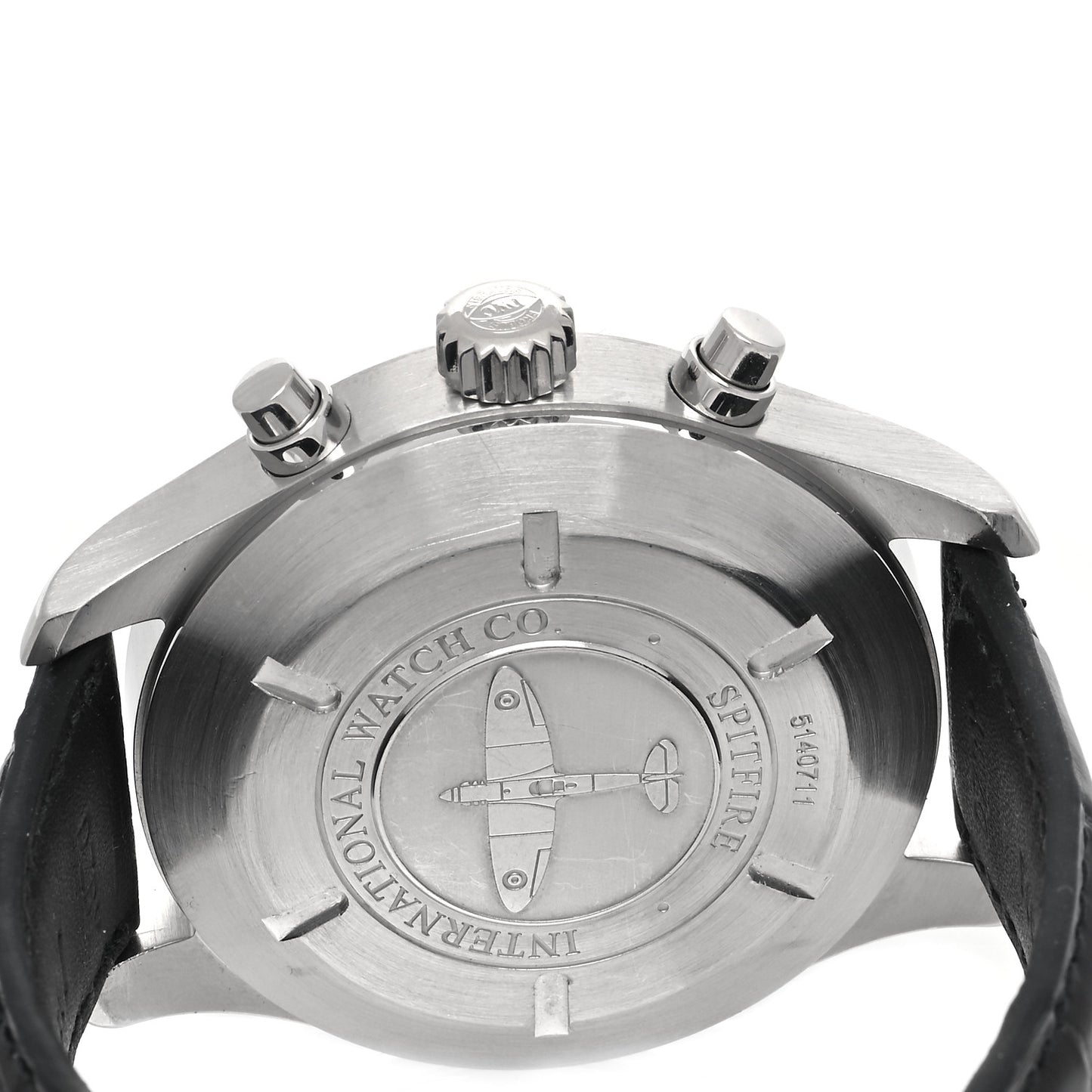 Stainless Steel Alligator 43mm Spitfire Chronograph Automatic Watch Slate IW387802