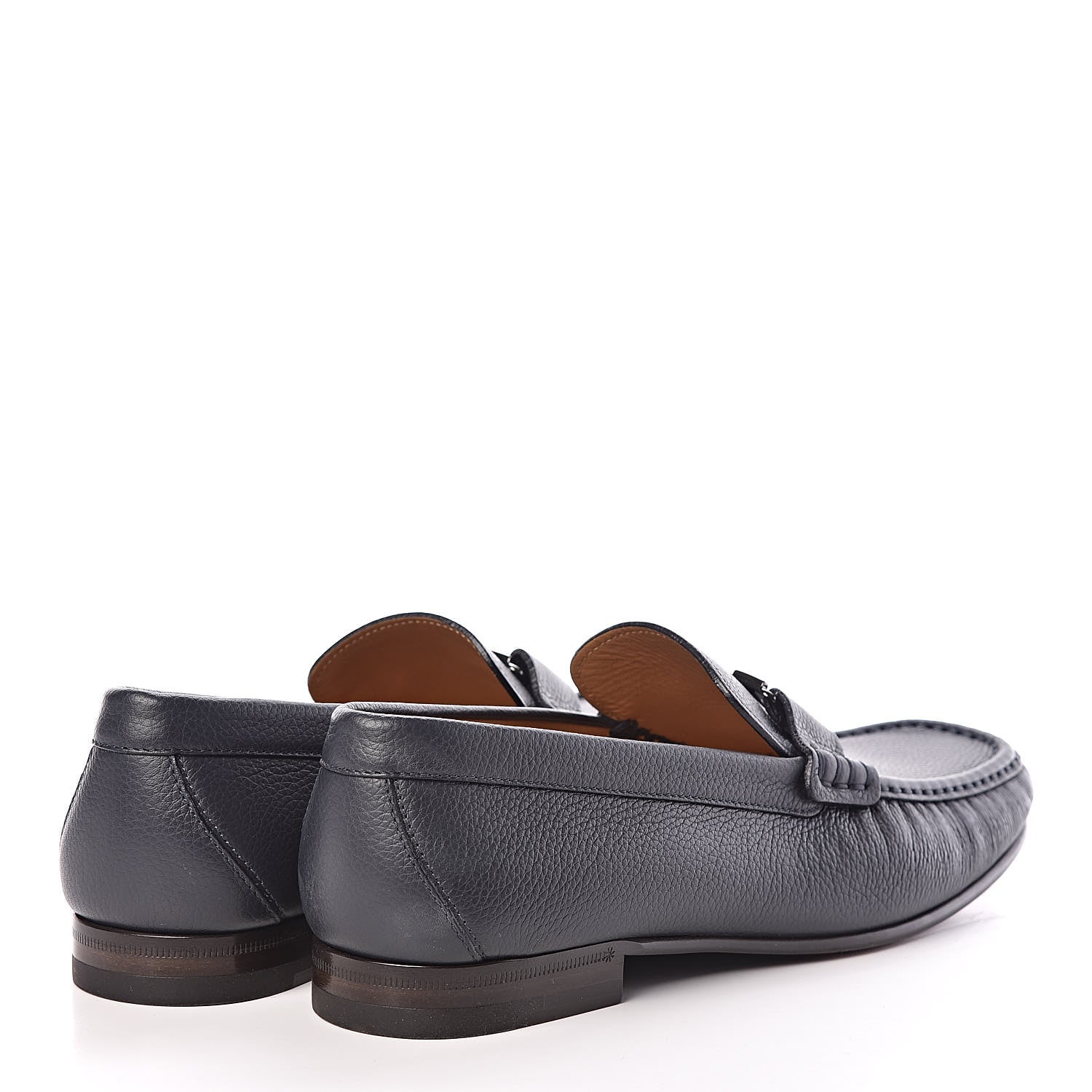 Louis Vuitton Calfskin Mens Montaigne Loafers 8 Marine 4 of 7