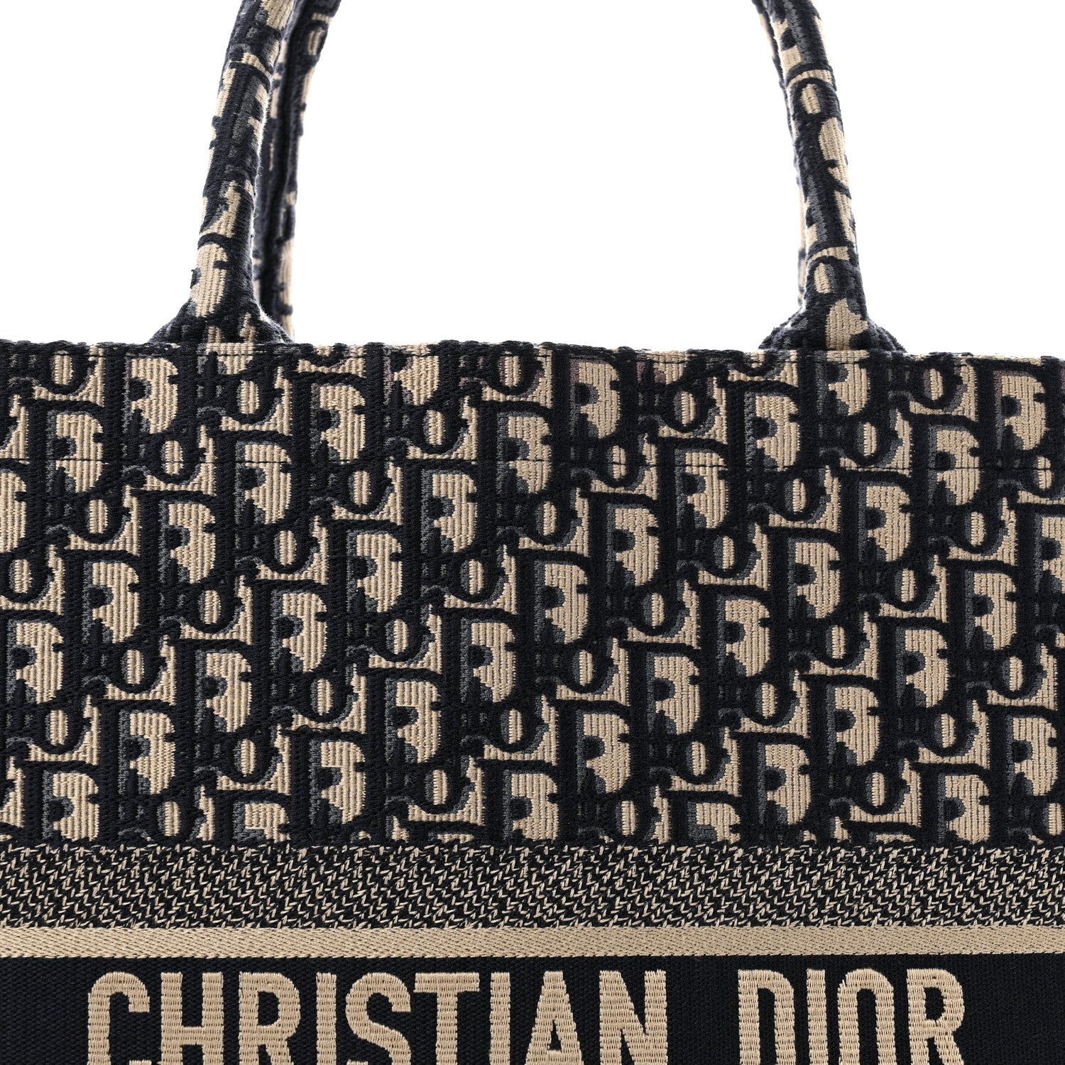 Christian Dior Oblique Large Book Tote Blue Multicolor 1866138