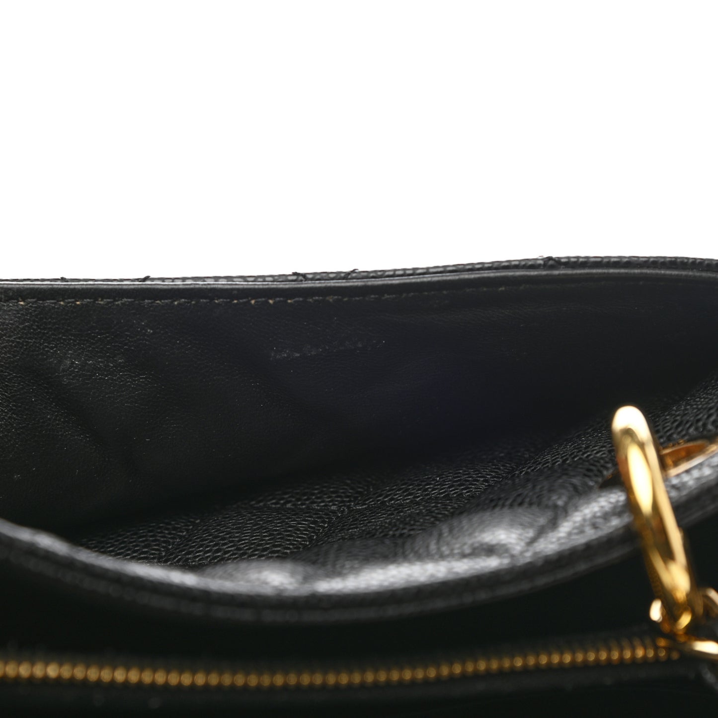 Caviar Quilted Grand Shopping Tote GST Black
