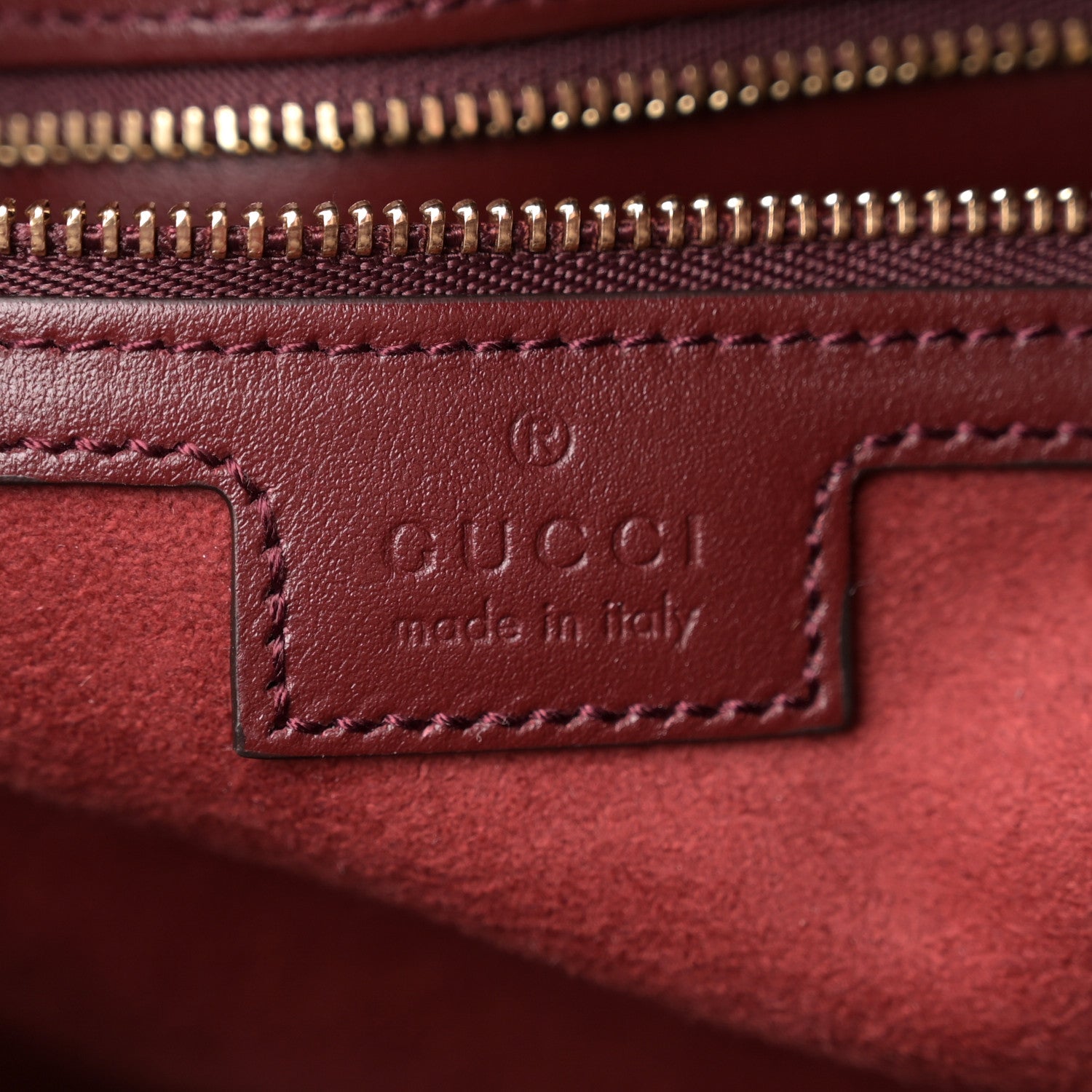 Gucci Calfskin Quilted Large Deco Tote Bag Rosso Ancora Red 6 of 10