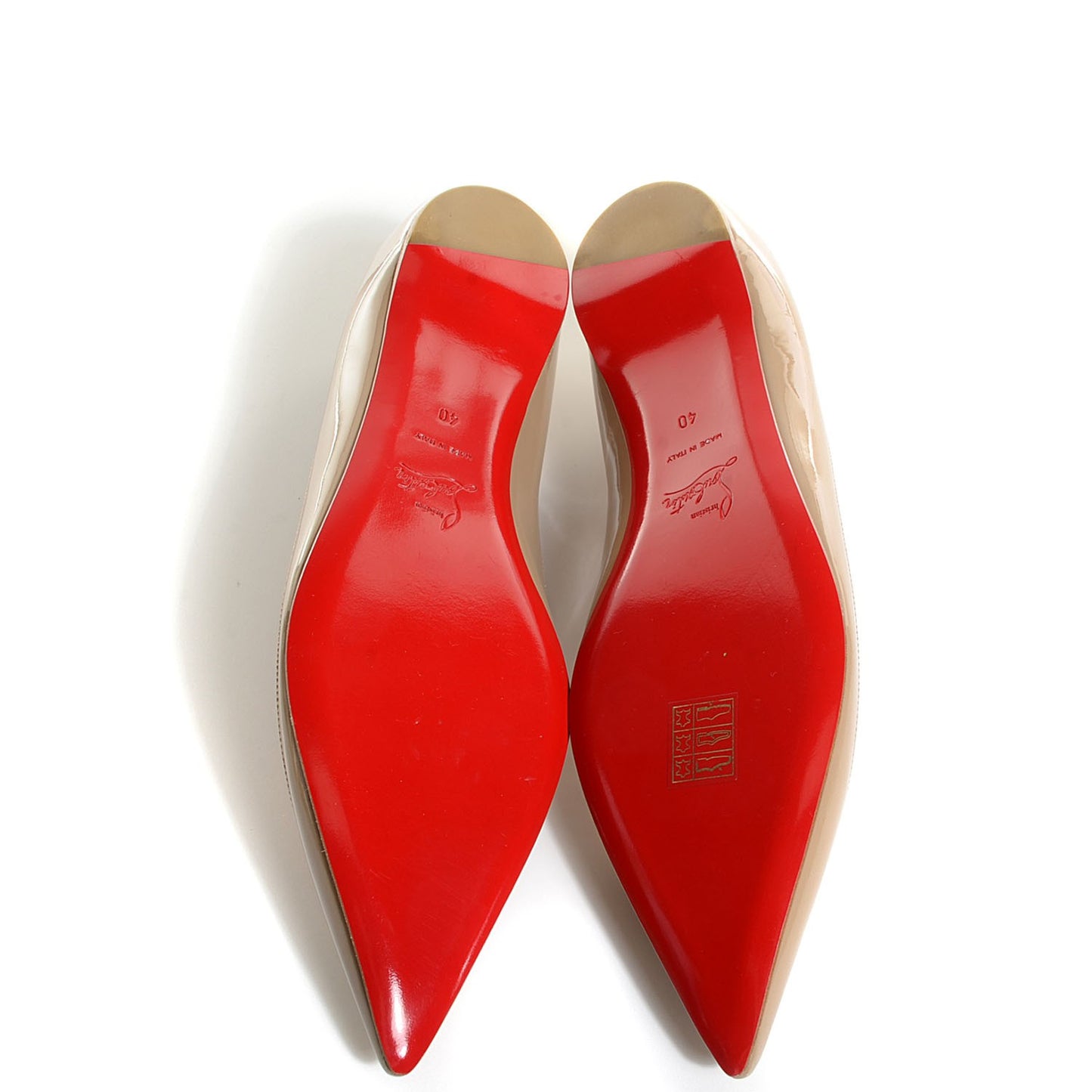 Patent Paulina Flats 40 Beige Black