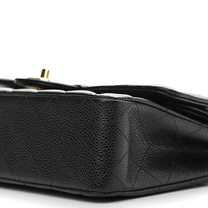 Chanel Caviar Quilted Medium Double Flap Black 10 of 11