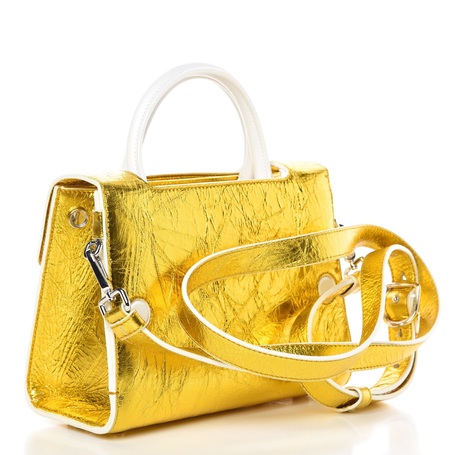 Christian Dior Metallic Calfskin Mini Diorever Flap Gold 3 of 9