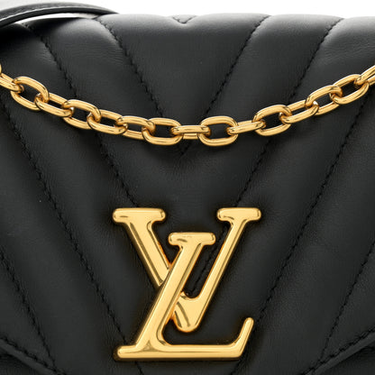 Louis Vuitton Calfskin LV New Wave Chain Bag Black 8 of 11