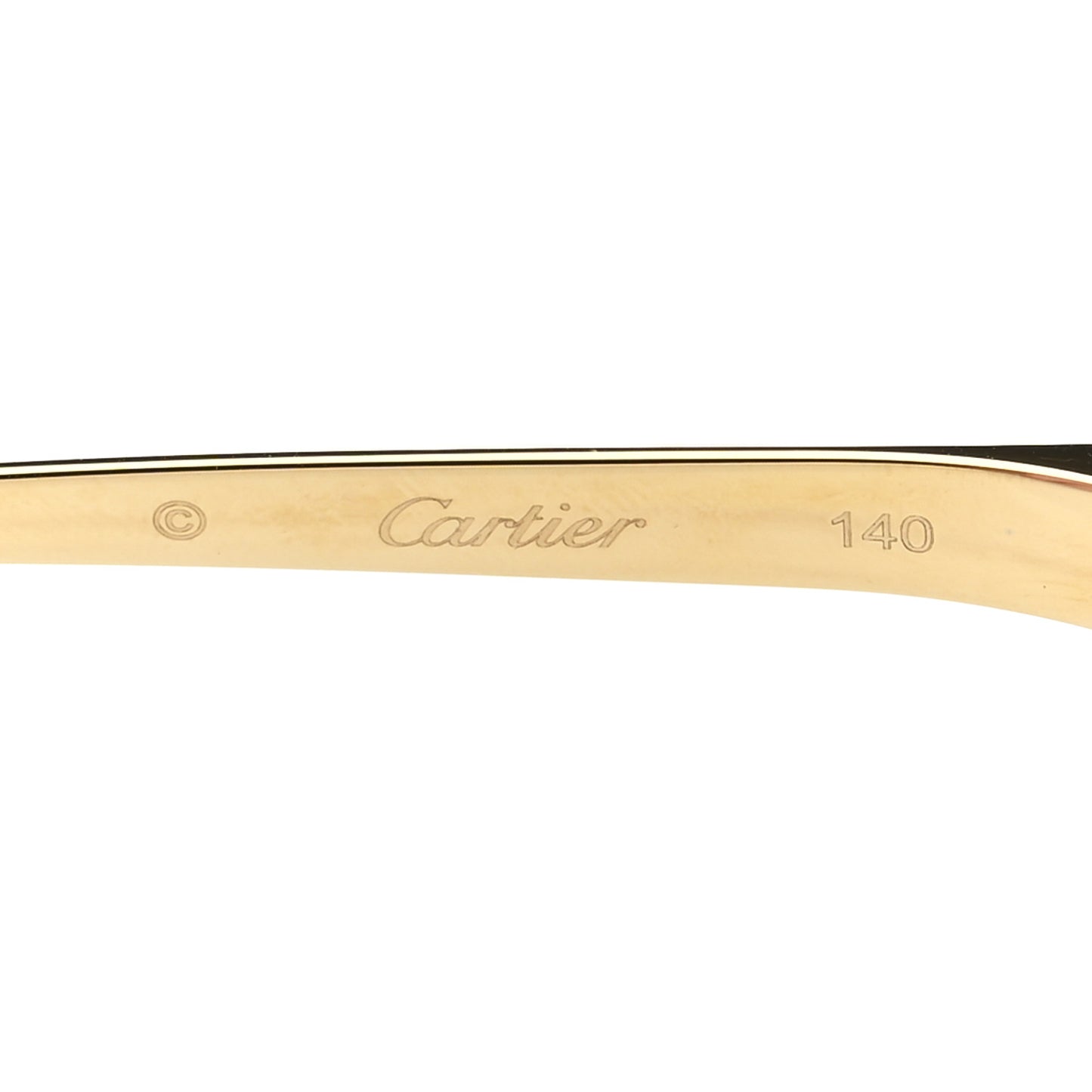 Acetate Panthere Cartier Sunglasses CT0030S Gold Black