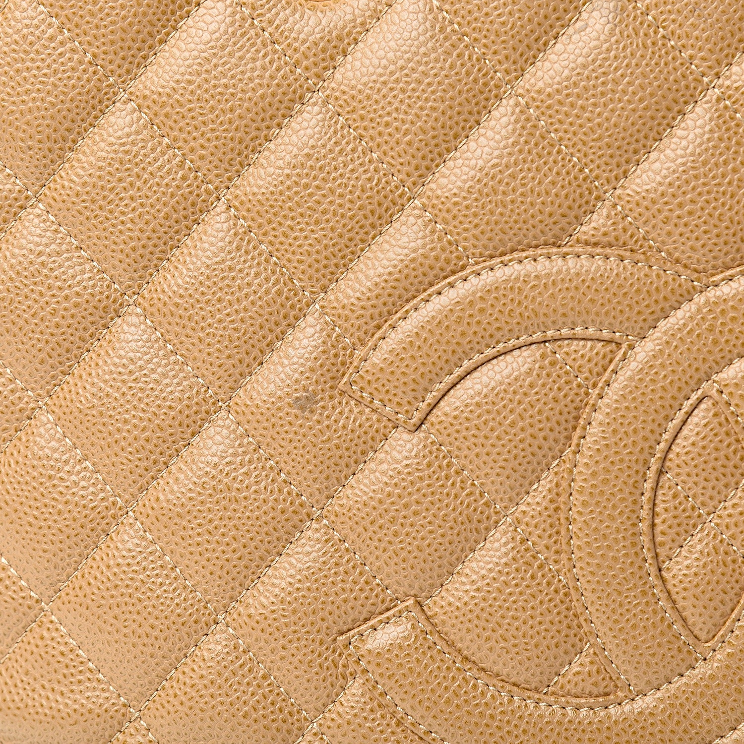 Chanel Caviar Quilted Grand Shopping Tote GST Beige 14 of 14