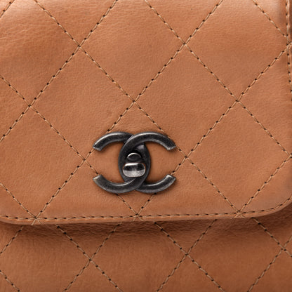 Chanel Calfskin Stitched Medium Urban Luxury Drawstring Backpack Beige 9 of 9