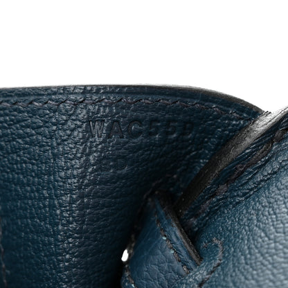 Hermes Togo Birkin 25 Bleu de Prusse 7 of 12