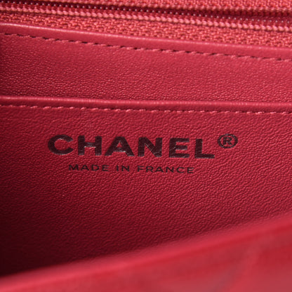 Chanel Caviar Quilted Mini Square Flap Dark Pink 6 of 15