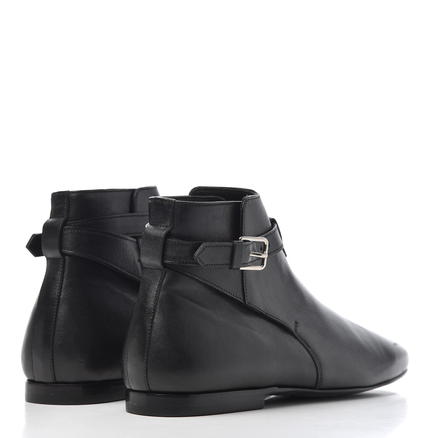Calfskin Women's London 20 Jodhpur Cropped Boots 36.5 Black