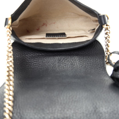 Gucci Pebbled Calfskin Small Soho Flap Crossbody Black 5 of 11