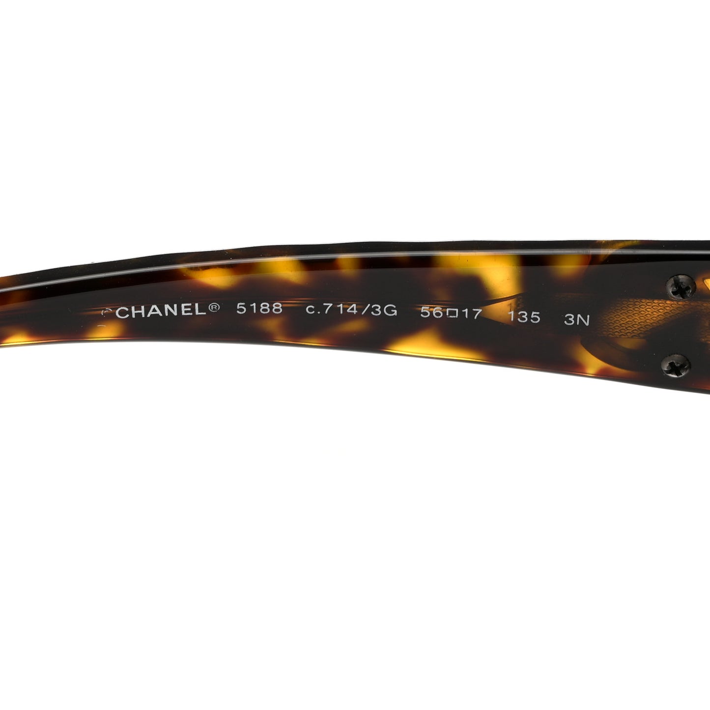 Quilted CC Sunglasses 5188 Tortoise