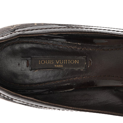Louis Vuitton Mini Monogram Luxembourg Pumps 37 Brown 7 of 15