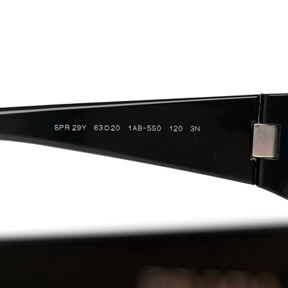 Prada Acetate Runway Sunglasses SPR 25Y Black 5 of 8