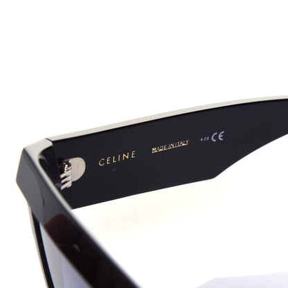 Celine Acetate Squared Sunglasses CL40030F Black 6 of 7