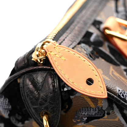 Louis Vuitton Monogram Fleur De Jais Sequins Speedy 30 14 of 17