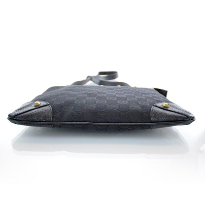 Gucci Monogram Horsebit Nail Messenger Black 5 of 10